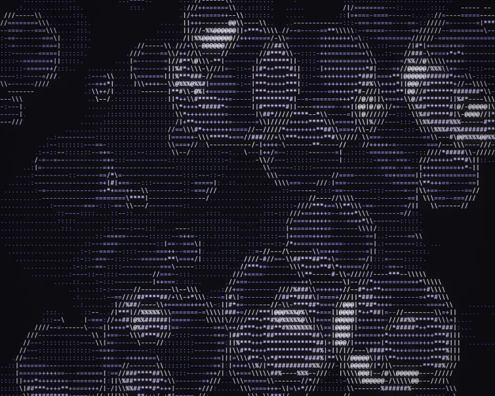 A classic ASCII picture made with Devault ASCII