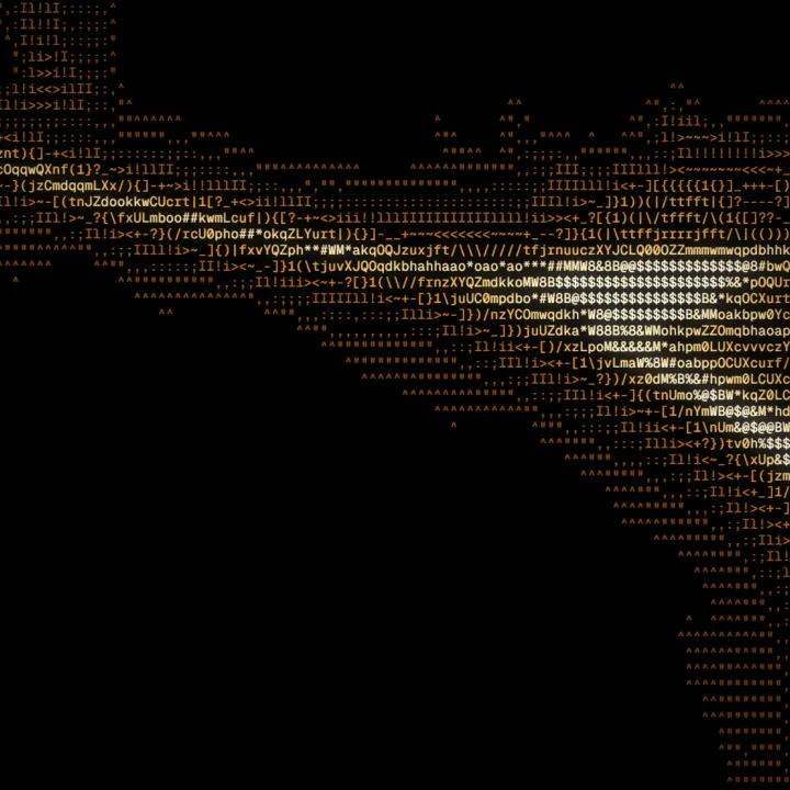 A classic ASCII picture made with Devault ASCII