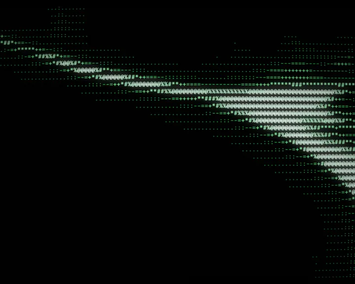 A terminal ASCII picture made with Devault ASCII
