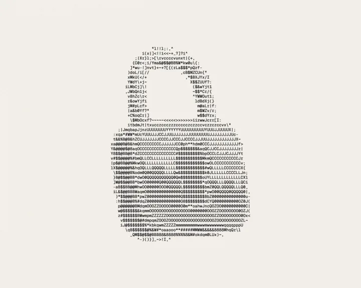 A classic ASCII picture made with Devault ASCII