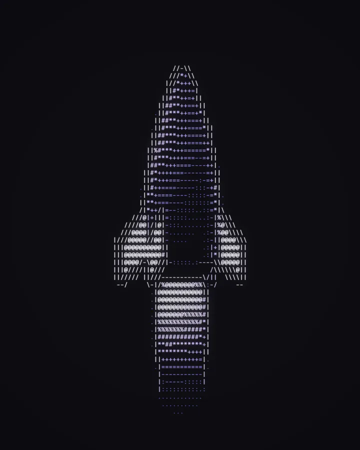 A classic ASCII picture made with Devault ASCII