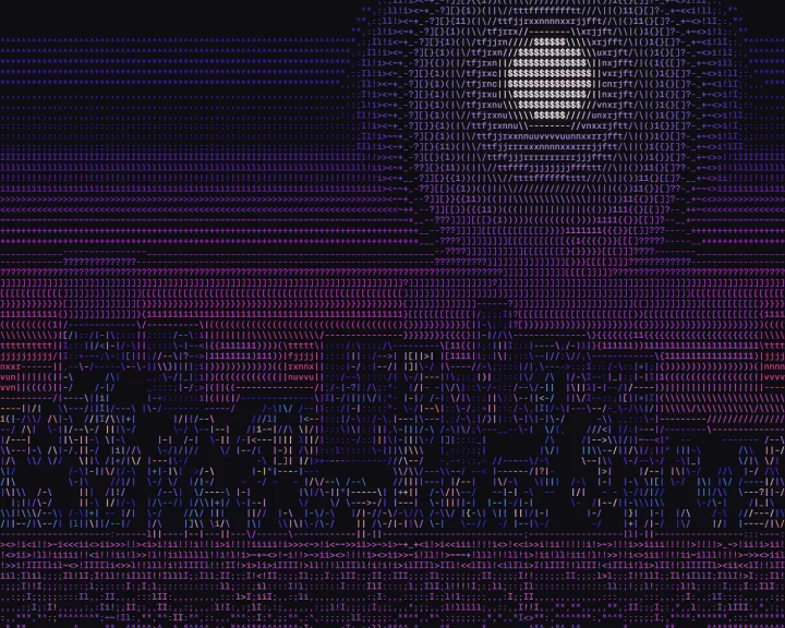 A detailed ASCII picture made with Devault ASCII